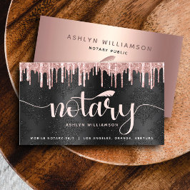 公証人ローン業者バラ金ゴールドグリッタースクリプトブラック 名刺
