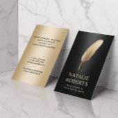 公証人ローン署名エージェモダンントブラック&金ゴールド 名刺