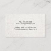 公証人ローン署名エージェントのエレガント写真 名刺 (裏面)