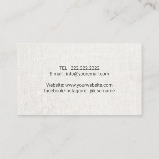 公証人ローン署名エージェントのエレガント写真 名刺 (裏面)