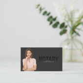 公証人ローン署名エージェントのプロフェッショナル写真の追加 名刺 (スタンド正面)