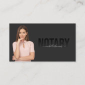 公証人ローン署名エージェントのプロフェッショナル写真の追加 名刺 (正面)
