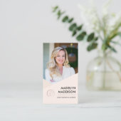 公証人ローン署名エージェントのモダンバラ写真 名刺 (スタンド正面)