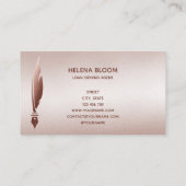 公証人ローン署名エージェントのリムーバブルペン 名刺 (裏面)