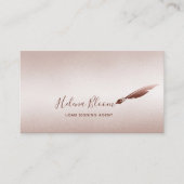 公証人ローン署名エージェントのリムーバブルペン 名刺 (正面)