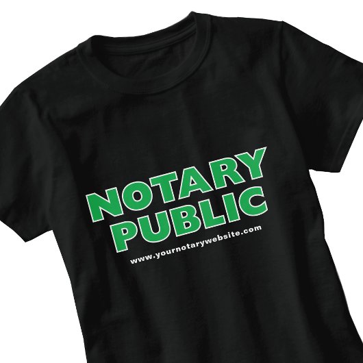 公証人ローン署名エージェントウェブサイトグリーン Tシャツ