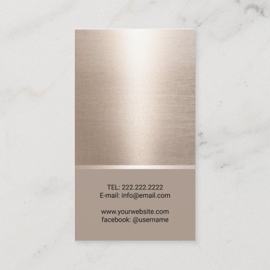 公証人ローン署名エージェントエレガント金ゴールドクイルペン 名刺 (裏面)