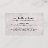 公証人ローン署名エージェントカスタムの写真 名刺 (裏面)