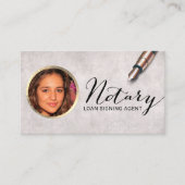 公証人ローン署名エージェントカスタムの写真 名刺 (正面)