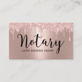 公証人ローン署名エージェントトレンディーバラ金ゴールドの低下 名刺 (正面)
