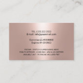 公証人ローン署名エージェントバラ金ゴールドクイルロゴ 名刺 (裏面)