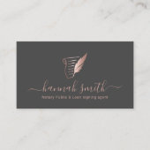 公証人ローン署名エージェントバラ金ゴールドクイルロゴ 名刺 (正面)