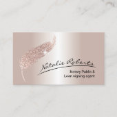 公証人ローン署名エージェントバラ金ゴールドクイル 名刺 (正面)