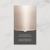 公証人ローン署名エージェントバラ金ゴールドクールペン 名刺 (裏面)