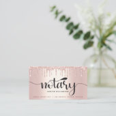 公証人ローン署名エージェントバラ金ゴールドグリッタースクリプト 名刺 (スタンド正面)