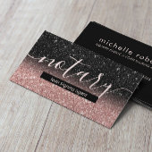 公証人ローン署名エージェントバラ金ゴールドブラックグリッター 名刺