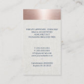 公証人ローン署名エージェントバラ金ゴールドブルークイル 名刺 (裏面)