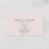 公証人ローン署名エージェントバラ金ゴールド大理石 名刺 (裏面)