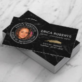 公証人ローン署名エージェントブラック大理石の写真 名刺