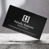 公証人ローン署名エージェントペンNibロゴ単純黒 名刺