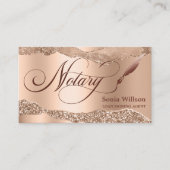 公証人ローン署名エージェントモダンバラ金ゴールドの破れ 名刺 (正面)