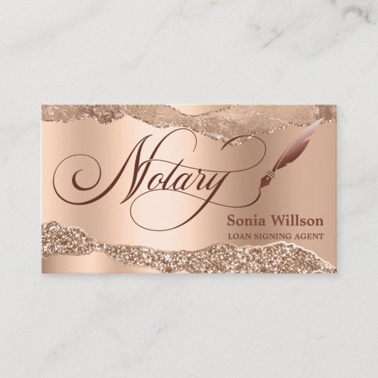公証人ローン署名エージェントモダンバラ金ゴールドの破れ 名刺 (正面)