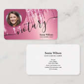 公証人ローン署名エージェントモダン写真の追加 名刺 (正面/裏面)