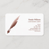 公証人ローン署名エージェントモダン写真の追加 名刺 (裏面)