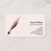 公証人ローン署名エージェントモダン写真の追加 名刺 (裏面)