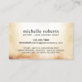 公証人ローン署名エージェント大理石ゲート写真 名刺 (裏面)