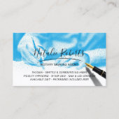 公証人ローン署名エージェント署名ブルー 名刺 (正面)