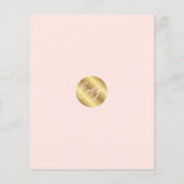 公証人ローン署名エージェント赤面ピンク&金ゴールド写真 チラシ (裏面)