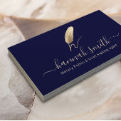 公証人ローン署名エージェント金ゴールドクイルペンのロゴ海軍 名刺