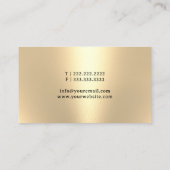 公証人ローン署名エージェント金ゴールドペンNibロゴブラック 名刺 (裏面)