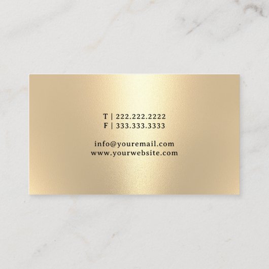 公証人ローン署名エージェント金ゴールドペンNibロゴブラック 名刺 (裏面)