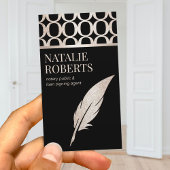 公証人ローン署名エージェント高級金ゴールドクイルペン 名刺