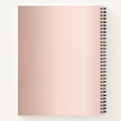 公証人ローン署名エージェント ローズゴールド ノートブック (裏面)