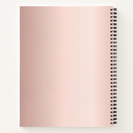 公証人ローン署名エージェント ローズゴールド ノートブック (裏面)