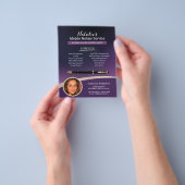 公証人ローン署名エージェント 現代的な紫色の写真 チラシ (手)