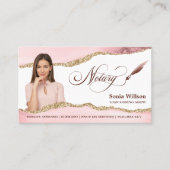 公証人ローン署名エージェントQRコード写真の挿入 名刺 (正面)