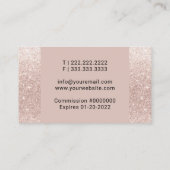 公証人ローン署名エージェントQuillペンバラ金ゴールド 名刺 (裏面)