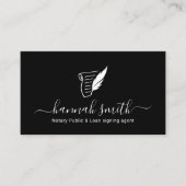 公証人ローン署名エージェントQuillロゴブラック 名刺 (正面)