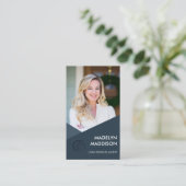 公証人ローン署名エージェンモダントDark Azure写真 名刺 (スタンド正面)