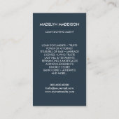 公証人ローン署名エージェンモダントDark Azure写真 名刺 (裏面)