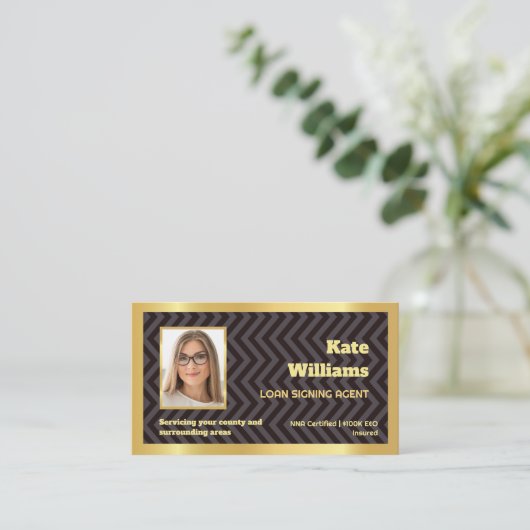 🏛️公証人ローン署名カスタムQR 名刺 (スタンド正面)