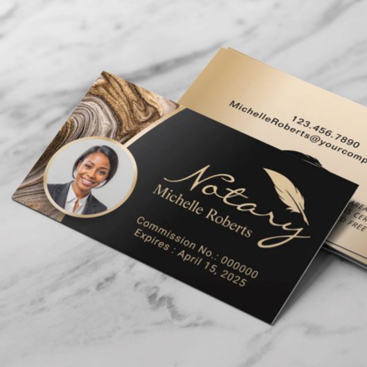 公証人ローン署名代理人の金ゴールド収集の写真 名刺