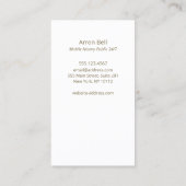 公証人ローン署名代理人シンプル名刺 名刺 (裏面)