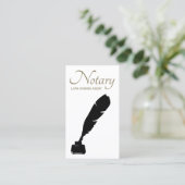 公証人ローン署名代理人シンプル名刺 名刺 (スタンド正面)