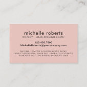 公証人ローン署名代理人バラ金ゴールドの滴下 名刺 (裏面)