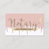 公証人ローン署名代理人バラ金ゴールドの滴下 名刺 (正面)